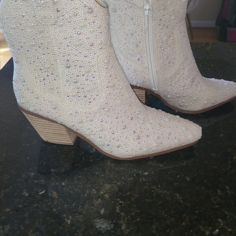 Cowgirl boots size 6 1/2 betsey Johnson - Picture 2 of 6